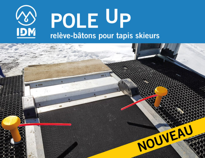 “POLE UP” , the pole lifter for belt conveyors exit